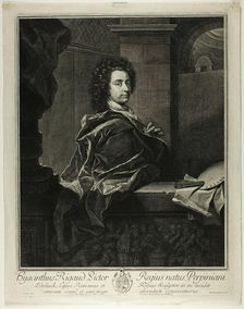 Hyacinthe Rigaud, 1698. Creator: Gerard Edelinck