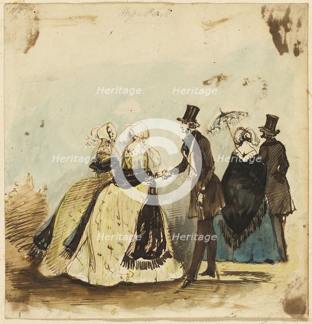 Hyde Park, n.d. Creator: Constantin Guys.