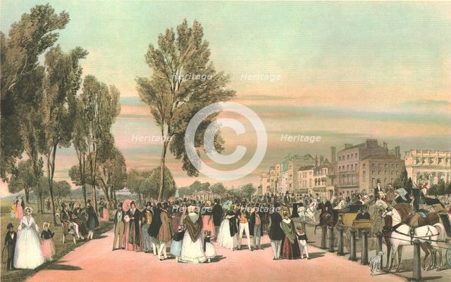 Hyde Park near Grosvenor Gate. Creator: Thomas Shotter Boys.