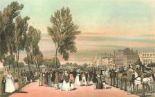 Hyde Park near Grosvenor Gate. Creator: Thomas Shotter Boys