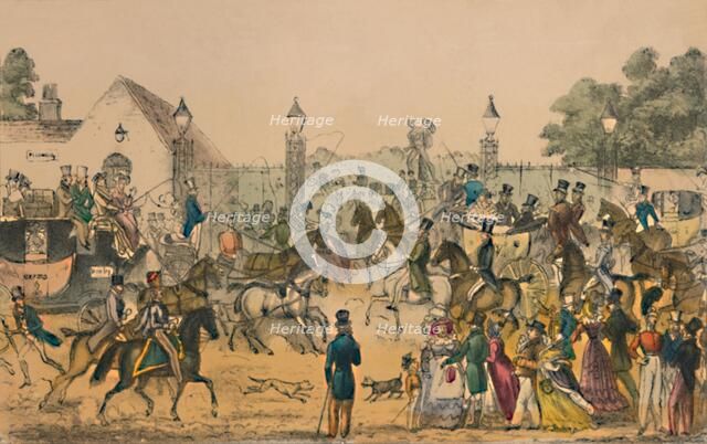 'Hyde Park Corner, 1825', c1870. Artist: Unknown.