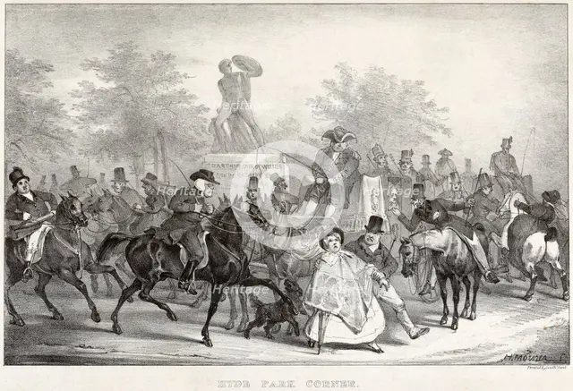 'Hyde Park Corner', 1825. Creator: Unknown.