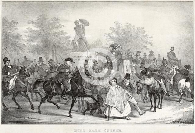 'Hyde Park Corner', 1825. Creator: Unknown.