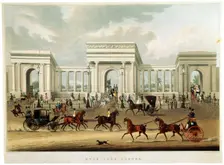 Hyde Park Corner 1828. Artist: Richard Rosenberg