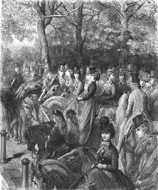 Hyde Park Corner-The Row 1872. Creator: Gustave Doré
