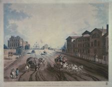 Hyde Park Corner Turnpike, London, 1790. Creator: Dagaty