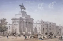 Hyde Park Corner, Westminster, London, c1860. Artist: Anon