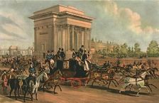 Hyde Park Corner, c1838. Creator: J Harris