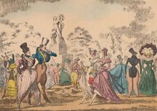 Hyde Park Corner in 1822 c1870. Artist: George Cruikshank
