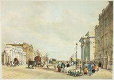 Hyde Park Corner, plate fifteen from Original Views of London as It Is, 1842. Creator: Thomas Shotter Boys