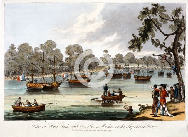 Hyde Park, London, 1814. Artist: Anon
