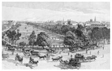 Hyde Park, Sydney, New South Wales, Australia, 1886.Artist: JR Ashton