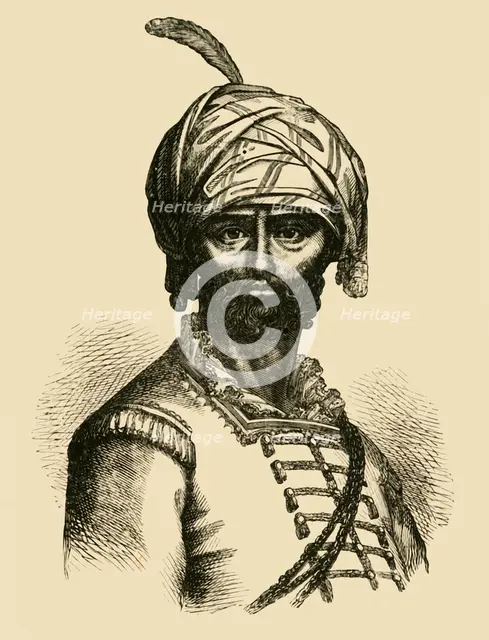 'Hyder Ali', c1750, (1890).   Creator: Unknown.