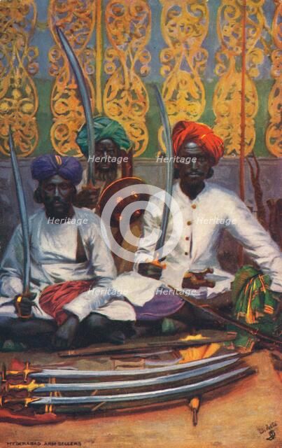 'Hyderabad Arms Sellers', c1903. Creator: Unknown.