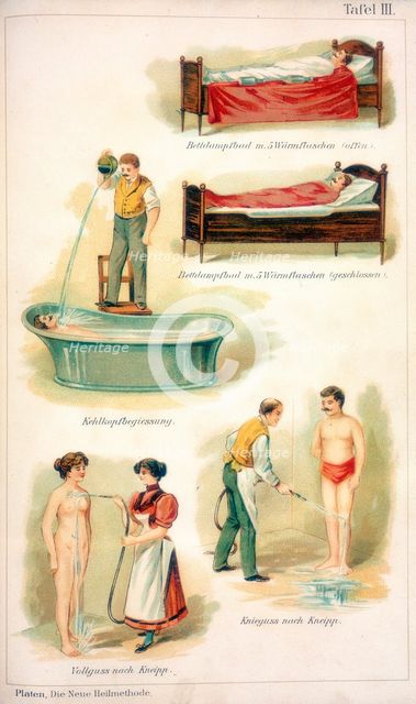 Hydrotherapy treatments, c1902. Creator: Unknown.