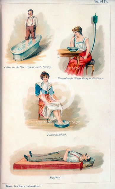 Hydrotherapy treatments, c1902. Creator: Unknown.