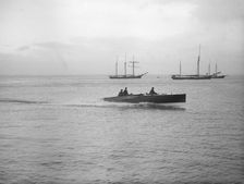 Hydroplane under way, 1913. Creator: Kirk & Sons of Cowes