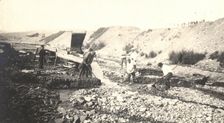 Hydraulic development of the Strelochny mine - Rock enrichment., 1909. Creator: Vladimir Ivanovich Fedorov