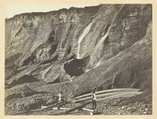 Hydraulic Gold Mining, Near Dutch Flats, California, C. P. R. R., 1868/69. Creator: Andrew Joseph Russell