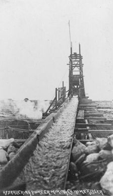 Hydraulic power mining, between c1900 and c1930. Creator: Unknown