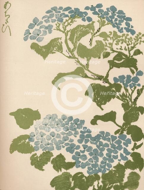 'Hydrangea', 1838. Artist: Ikeda Eisen.