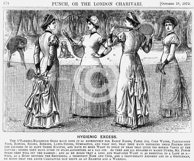 'Hygienic Excess', 1879. Artist: George du Maurier