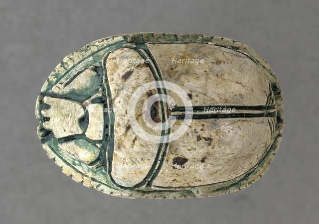 Hyksos Scarab with Foreign King's Name (image 2 of 2), 13th-16th Dynasties (1786-1569 B.C.). Creator: Unknown.