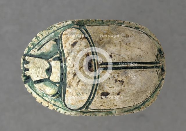 Hyksos Scarab with Foreign King's Name (image 2 of 2), 13th-16th Dynasties (1786-1569 B.C.). Creator: Unknown.