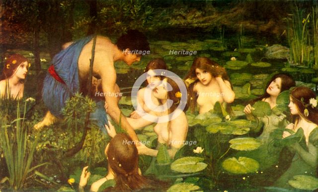 'Hylas and the Water Nymphs', 1896, (c1915). Creator: John William Waterhouse.