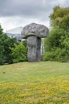 Hymn sculpture by Stephen Cox, University of Kent, Canterbury, Kent, 2015. Artist: Steven Baker