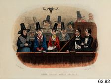 Hymn Singing, Welsh Chapels, c1853. Creator: Rock & Co