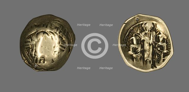 Hyperpyron (Coin) of Andronicus II Palaeologus and Michael IX, 1282-1328. Creator: Unknown.