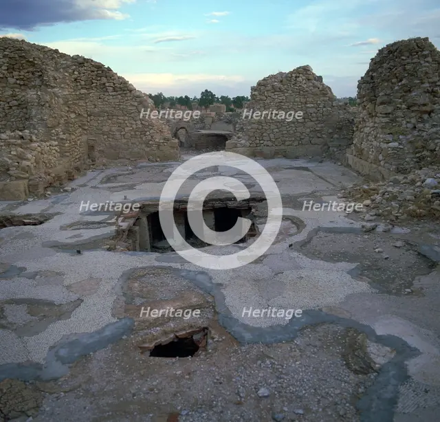Hypocaust in a Roman bath house, 2nd century. Artist: Unknown