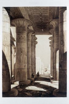 Hypostyle Hall of the Ramesseum, Thebes Egypt, 1841. Artist: Himely