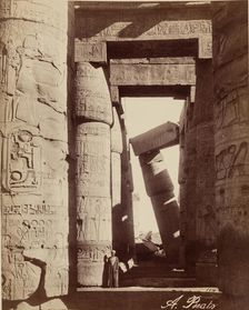 Hypostyle Hall of the Temple of Karnak. Luxor, East Bank, between 1860 and 1903. Creator: Antonio Beato
