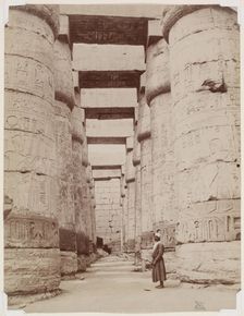 Hypostyle Hall, Temple of Karnak. Luxor, East Bank, 19th century. Creator: Zangaki