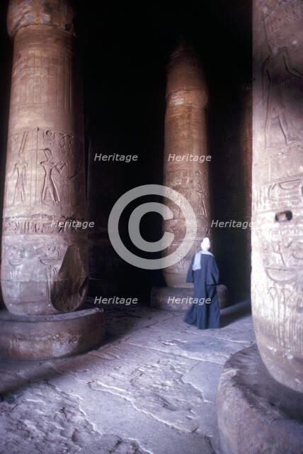 Hypostyle Hall, Temple of Sethos I, Abydos, Egypt, 19th Dynasty, c1280 BC. Artist: Unknown
