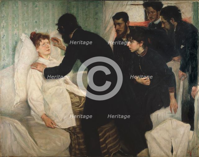 Hypnotic Séance, 1887. Creator: Sven Richard Bergh.