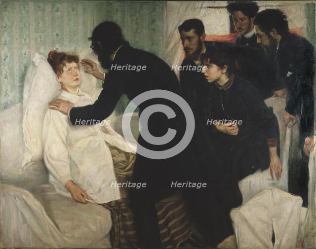 Hypnotic session, 1887.