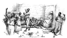 Hypnotic trance induced during Voodoo dance rites, Louisiana, USA, 1886