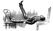 Hypnotised subject in a state of catalepsy, 1891. Creator: Unknown