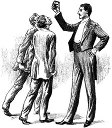 Hypnotised subjects attracted by a matchbox, 1891. Creator: Unknown