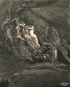 I through compassion fainting, seem'd not far from death, c1890. Creator: Gustave Doré