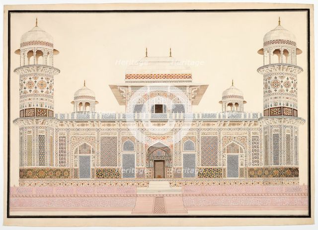 I'timad-ud-Daula's Tomb at Agra, c. 1820. Creator: Unknown.