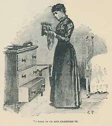 I Took It Up And Examined It 1892. Artist: Sidney E Paget