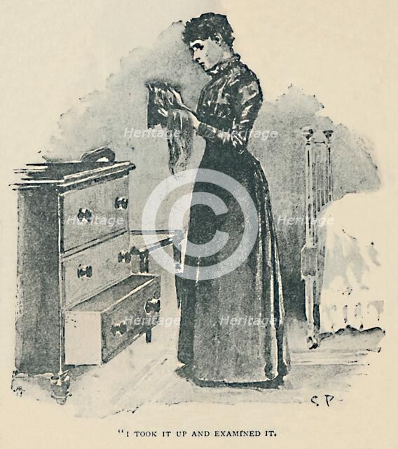 'I Took It Up And Examined It', 1892. Artist: Sidney E Paget.