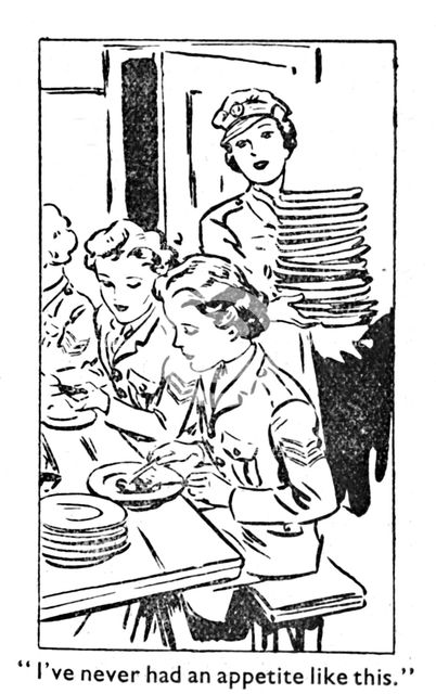 'I've never had an appetite like this', 1940. Artist: Unknown.