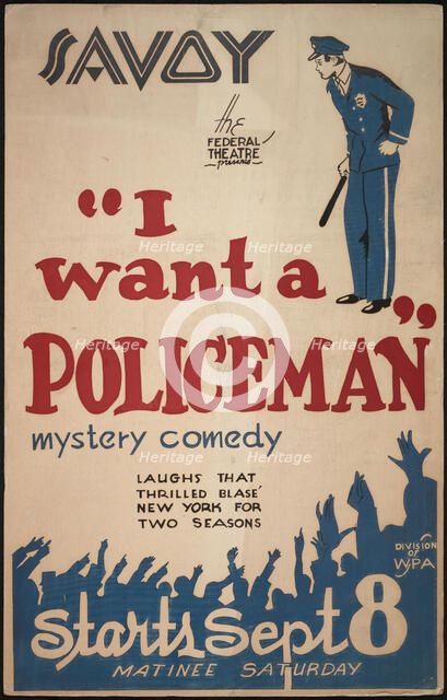 I Want a Policeman, San Diego, 1938. Creator: Unknown.