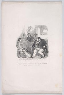 I was deprived of the happiness to pick it up... I saw a hundred times an agile rival offe..., 1843. Creator: Jean Ignace Isidore Gerard