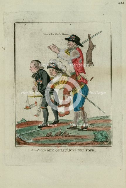 I Was Sure We Would Have Our Turn, 1789. Creator: Anonymous.